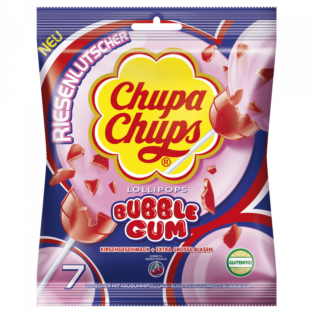 Paquet de sucette Maxi bubble gum Chupa Chups