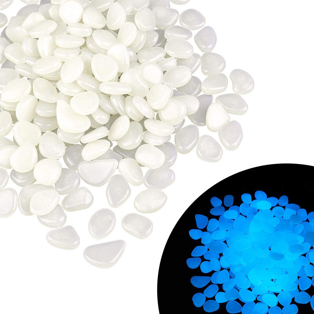 Mini galets bleu fluorescents