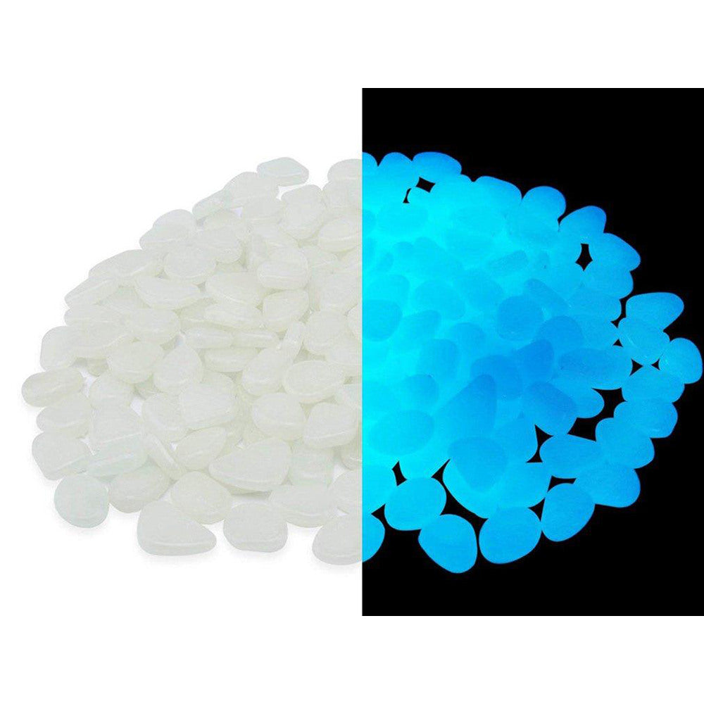 Mini galets bleu fluorescents