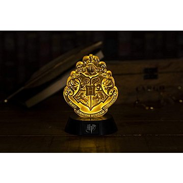 Lampe blason doré Poudlard