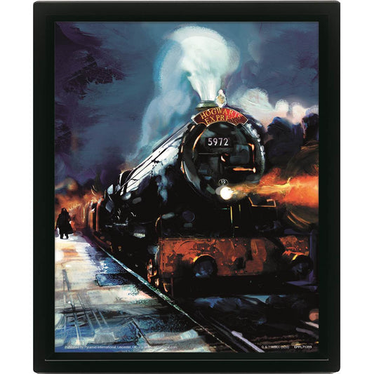 Cadre 3D lenticulaire hogwarts express HARRY POTTER