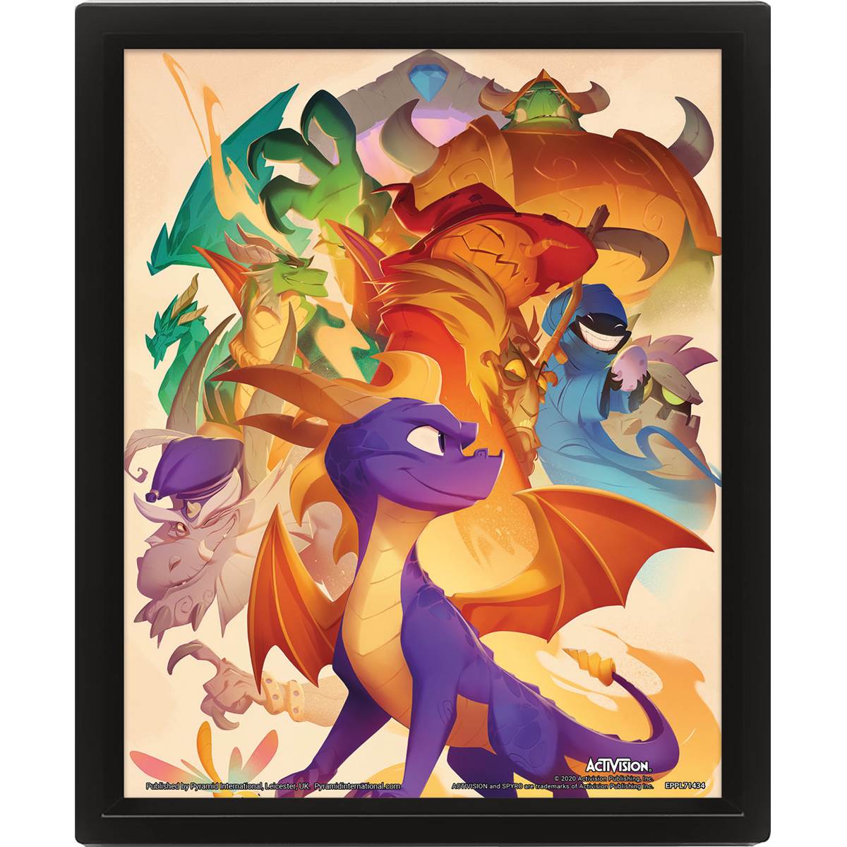 Cadre 3D lenticulaire SPYRO