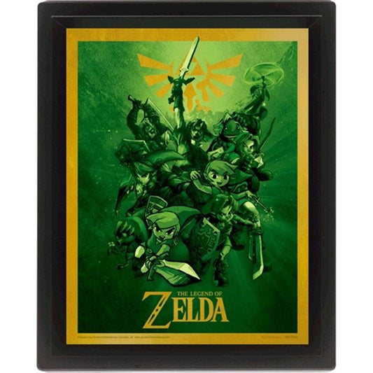 Cadre 3D lenticulaire THE LEGEND OF ZELDA