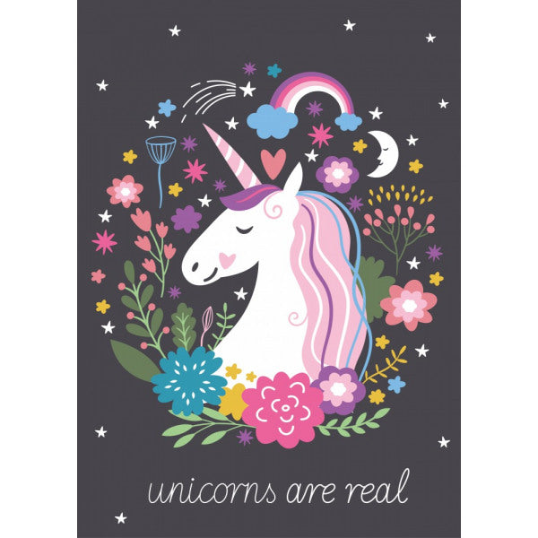 Plaid polaire licorne