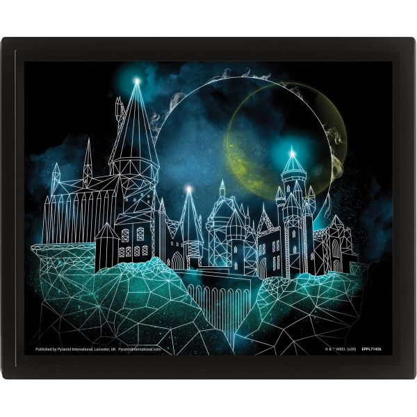 Cadre 3D lenticulaire Poudlard HARRY POTTER