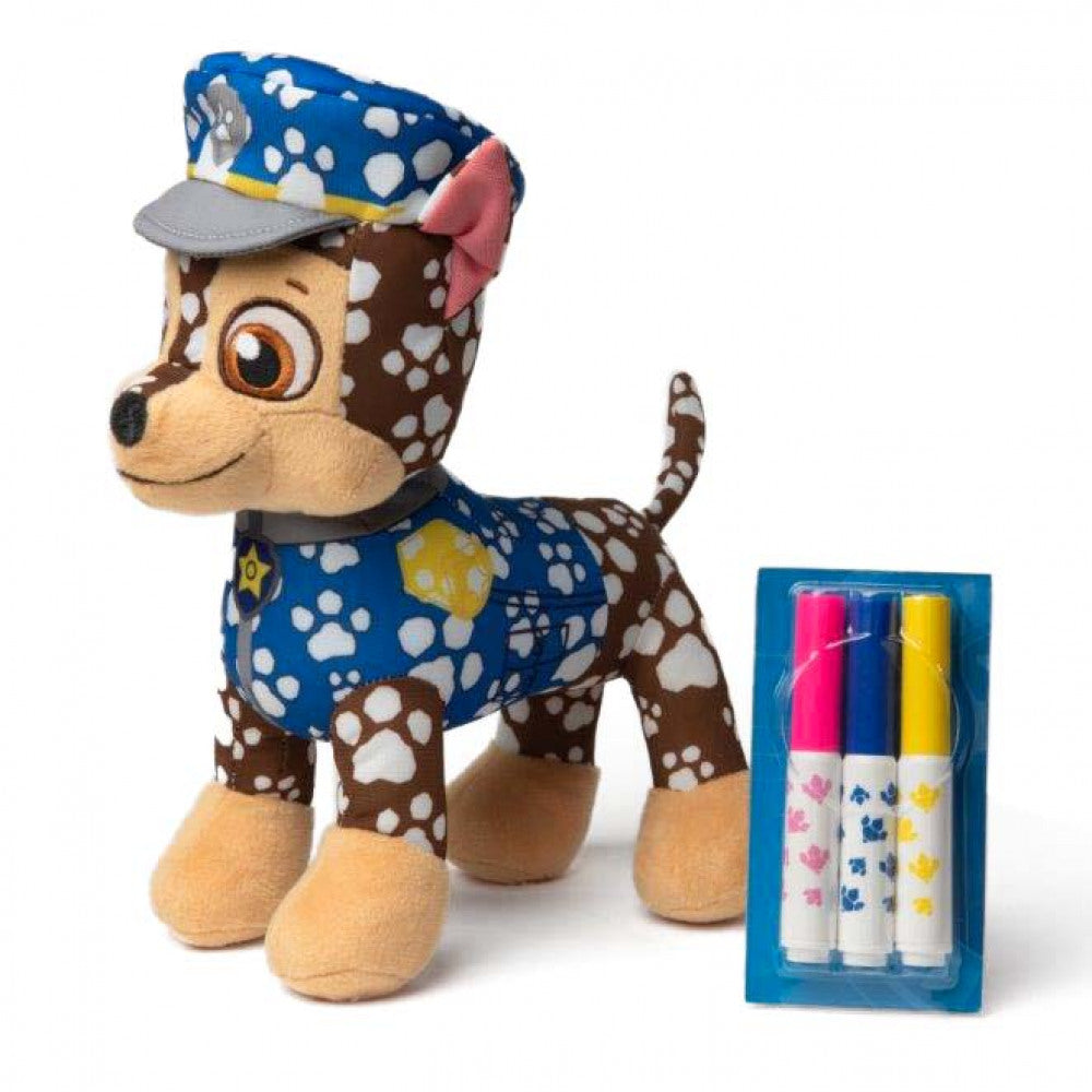 Peluche à colorier Chase Paw Patrol