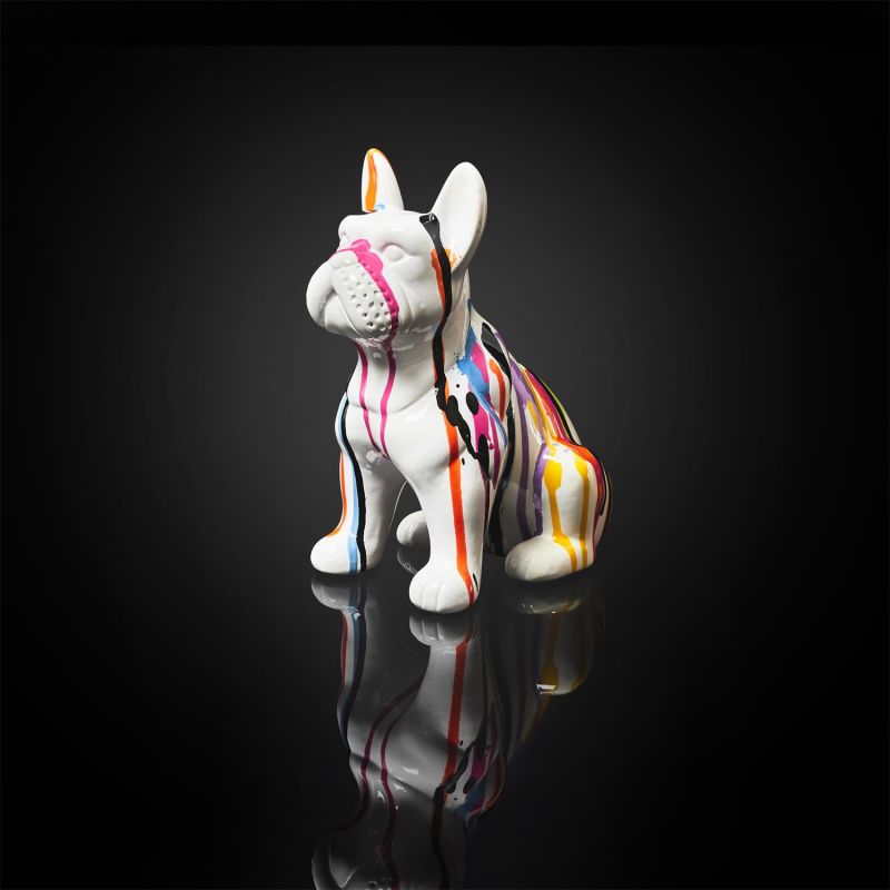 Bouledogue coulure céramique