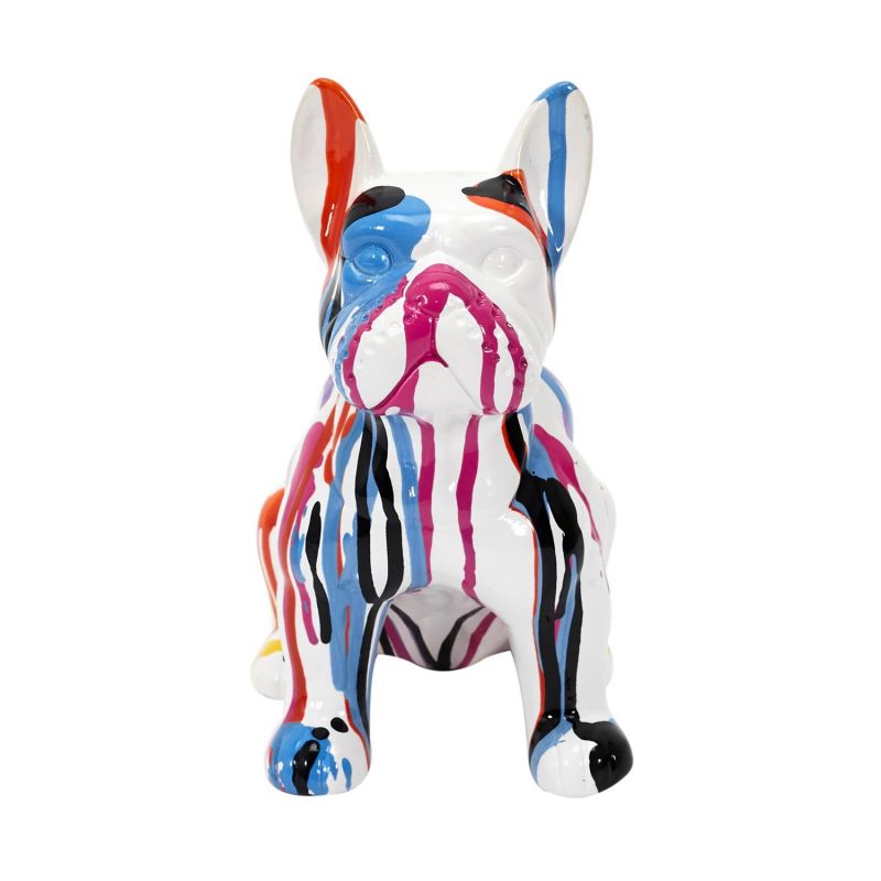 Bouledogue coulure céramique